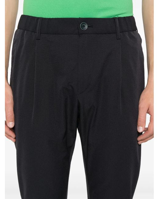 Herno Seersucker Broek in het Blue voor heren