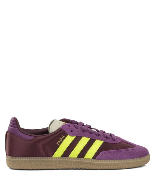 Adidas Purple Samba Sneakers for men