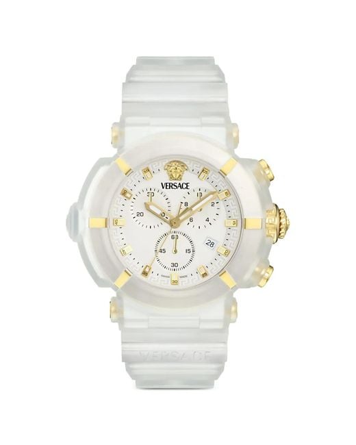 Versace White Real Active Chrono 45Mm Watch