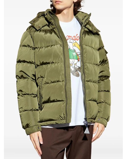 Moncler Green Maya Short Down Jacket for men