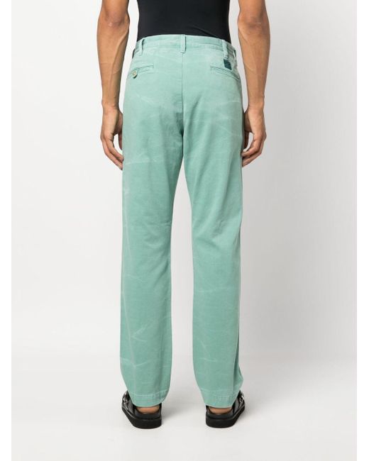 Polo Ralph Lauren Green Logo-patch Chino Trousers for men