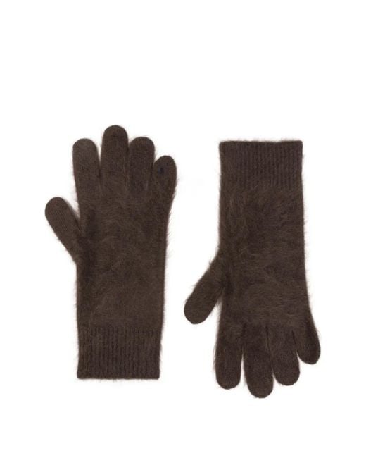 Soft Goat Brown Cashmere Gloves