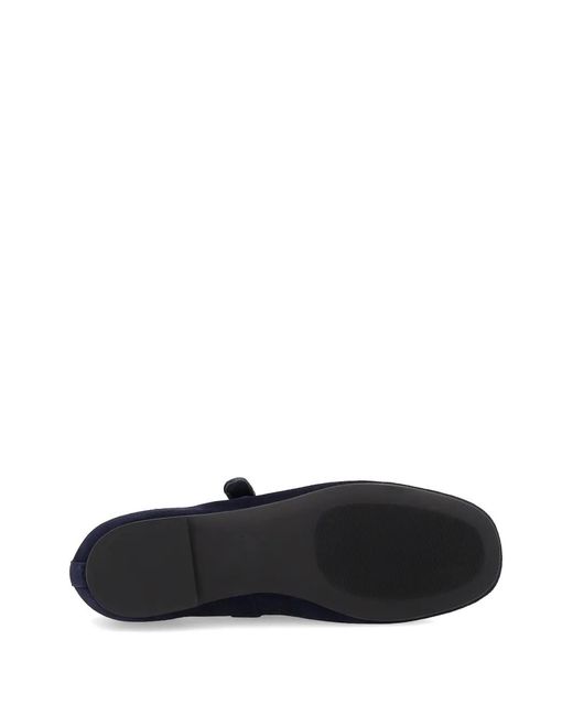 Frau Blue Suede Ballet Flats