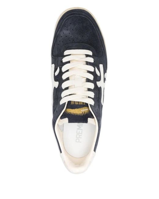 Premiata White Suede-Leather Sneakers for men
