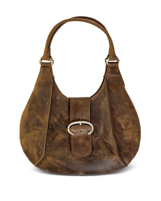 Paloma Wool Brown Morgan Leather Tote Bag