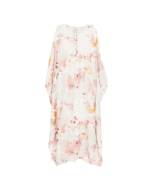 Bambah White Kaftan Dress