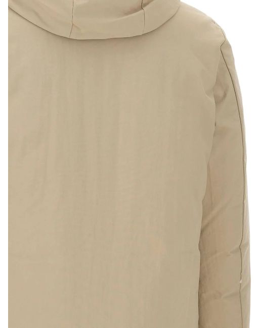 Save The Duck Natural Enzo Hooded Flap-Pocket Parka for men