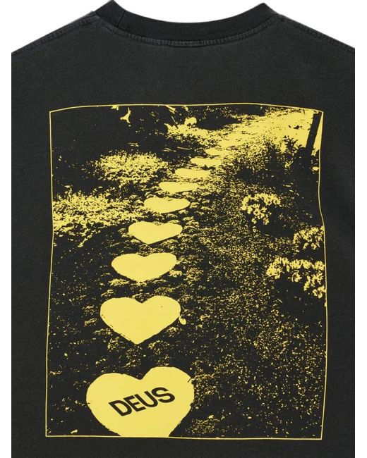 Deus Ex Machina Black Save Your Foot Graphic-Print Vest for men