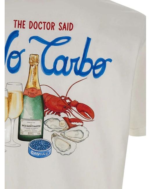 Mc2 Saint Barth White Portland No Carbo T-Shirt for men