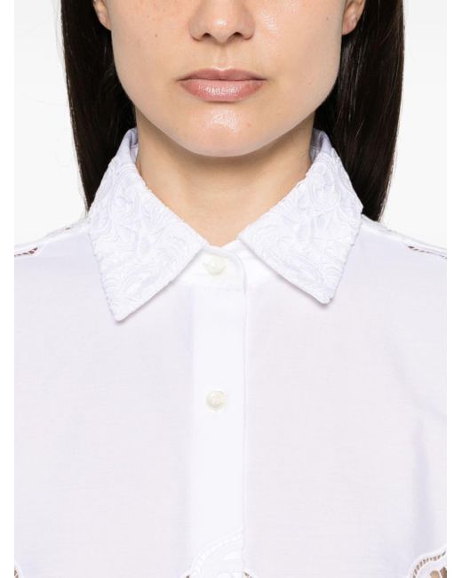 Camicia con inserti di Magda Butrym in White