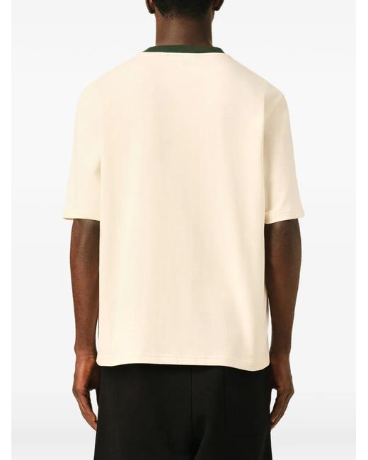 AMI Natural Printed Cotton Don'T Forget To Love T-Shirt