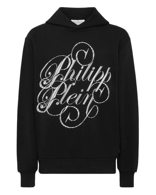 メンズ Philipp Plein Coursive パーカー Black
