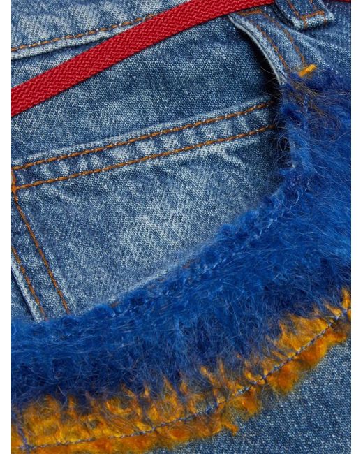 Marni Blue Patchwork Jeans for men