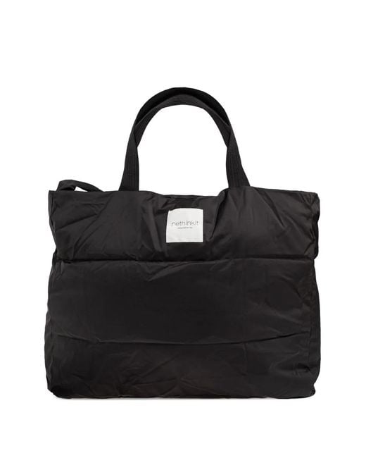 Rethinkit Studios Black Padded Top-Handles Tote Bag