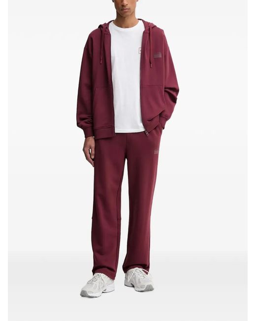 HUGO Red Zip-Up Hooded Hoodie for men