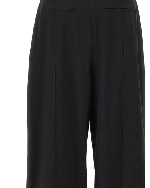 Herskind Black Plissierte Palazzohose