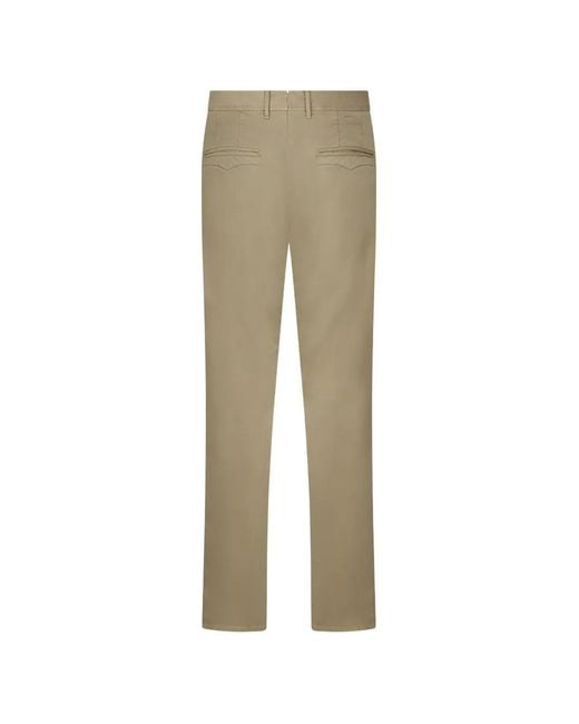 Slowear Natural Button Embroidered Trousers for men