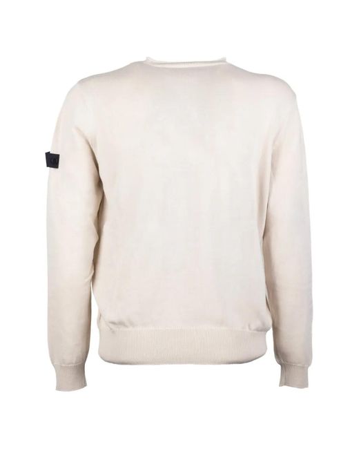 Peuterey White Patch Knitted Jumper for men