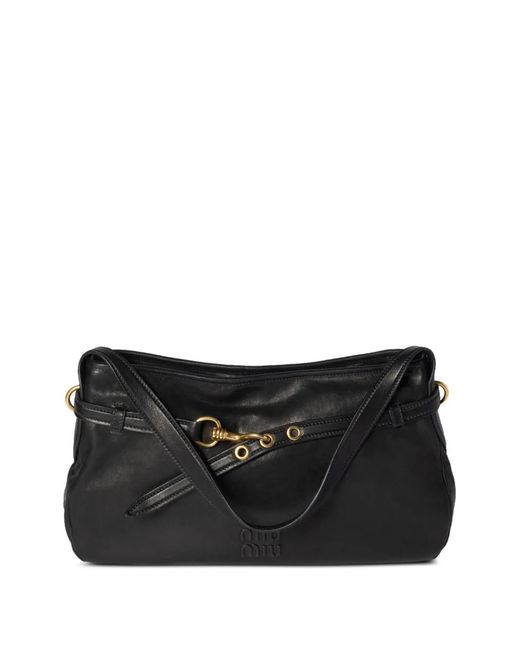 Miu Miu Black Aventure Shoulder Bag