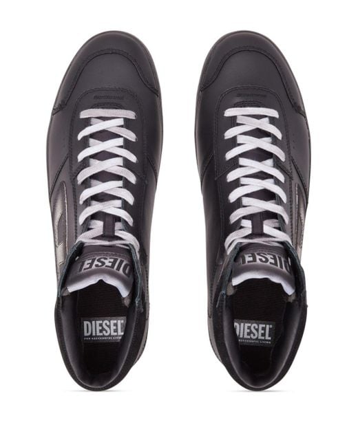 DIESEL Brown S-leroji Logo-patch Sneakers for men