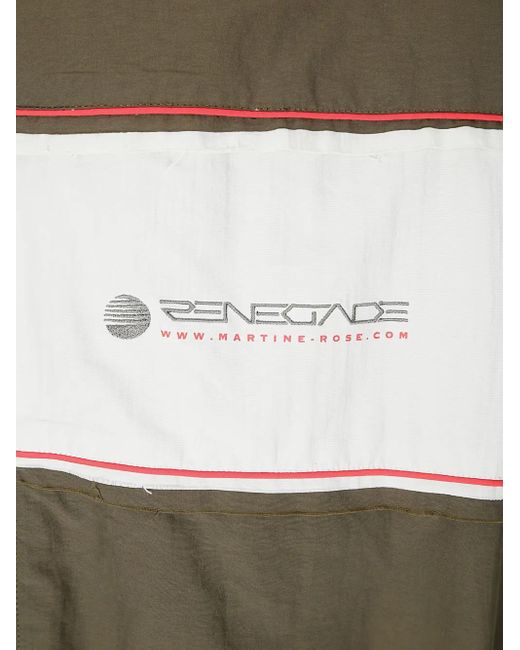 Martine Rose Green Layered Track Jacket for men