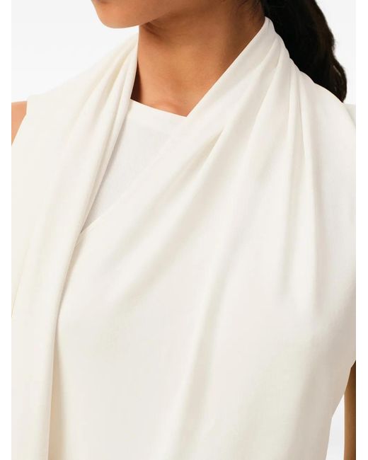 AMI Mouwloze Top in het White