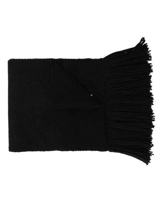 Voz Black Fringed Scarf