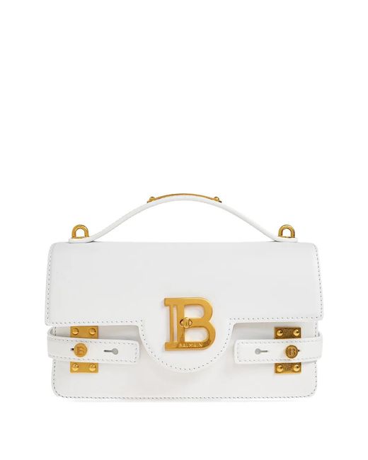 Borsa Tote 24 B-Buzz di Balmain in White