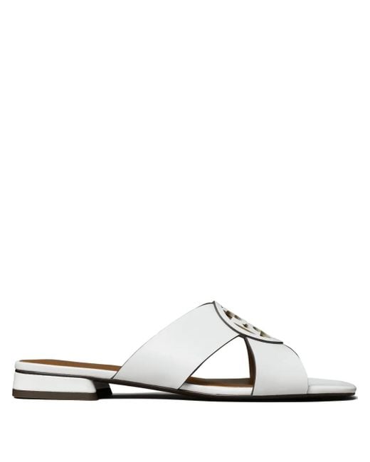 Tory Burch Miller フラットサンダル White