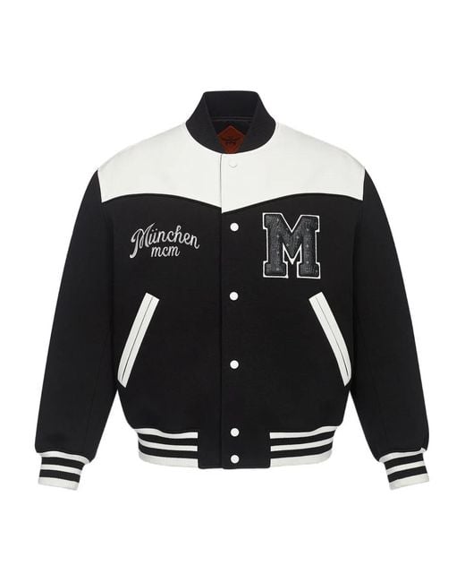 MCM Black Veste Bomber München Ponte