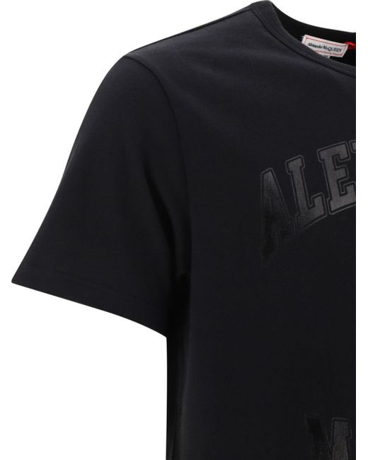 Camiseta de "cráneo" de Alexander McQueen de hombre de color Black