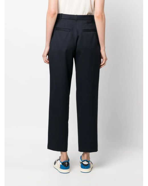 A.P.C. Cropped Plooibroek in het Blue
