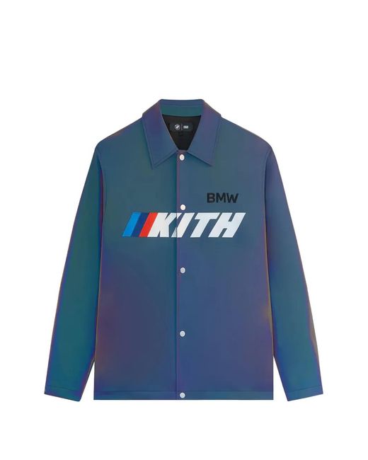 Kith Blue X Bmw Iridescent Logo Jacket for men