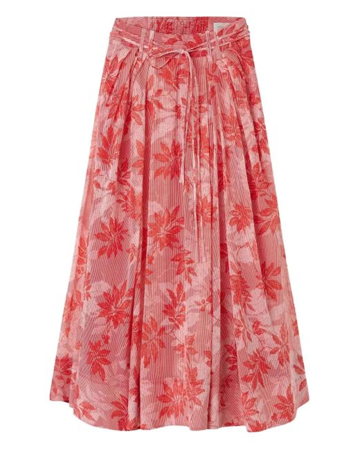 Lee Mathews Meredith Maxirock mit Blumenmuster