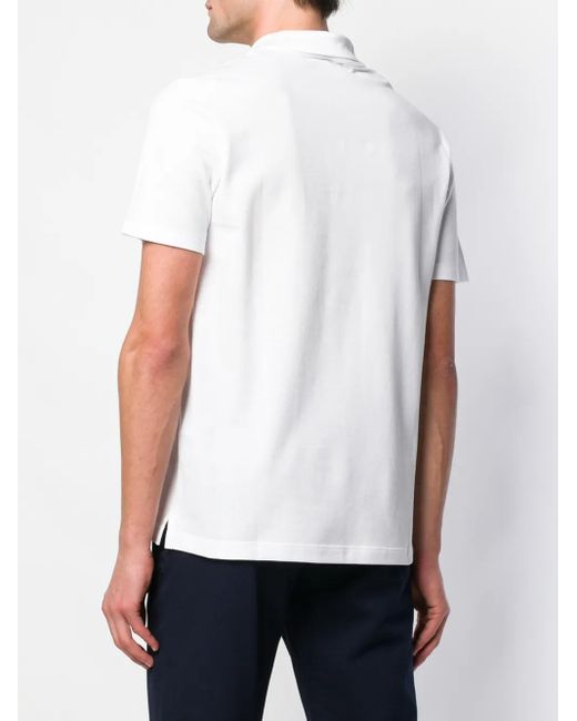 Paul & Shark Poloshirt mit Logo-Patch in White für Herren