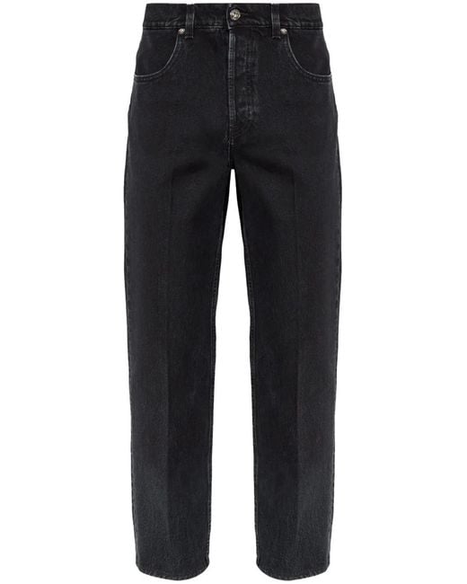 Lanvin Blue Logo-embossed Jeans for men