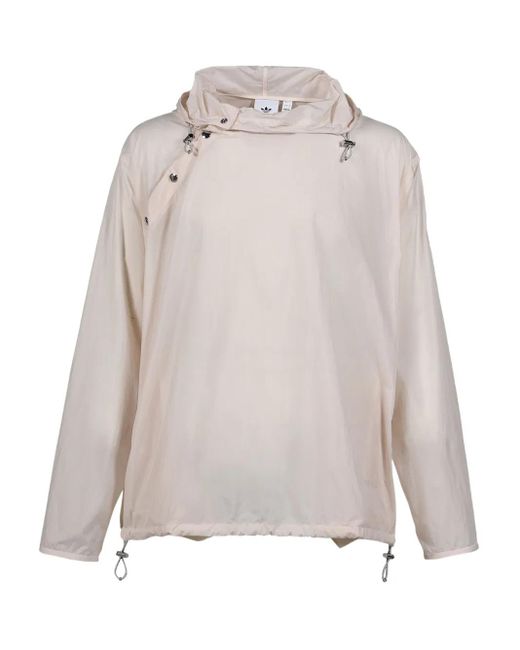 Adidas Natural Hooded Pouch Lightweight Jacket