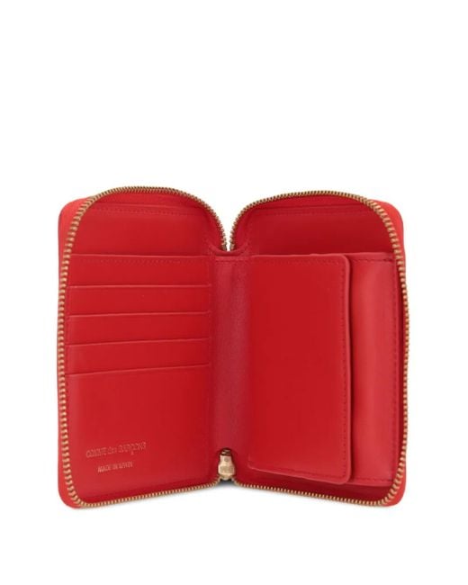 Comme des Garçons Red Classic Zip Around Wallet