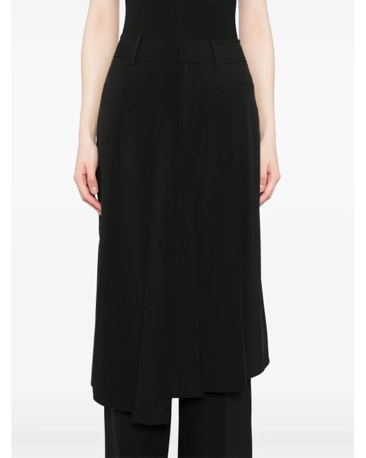 Goen.J プリーツ ストレートパンツ Black