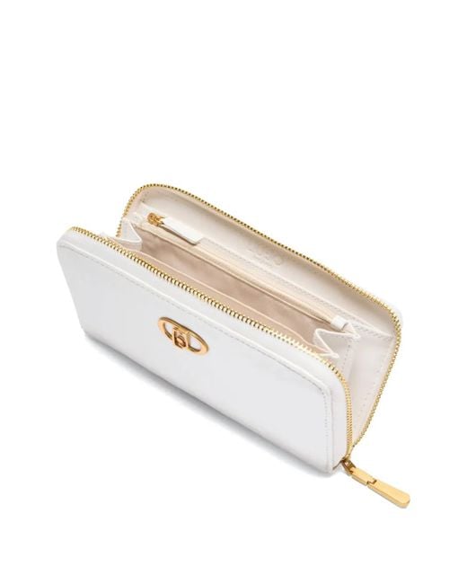 Liu Jo White Logo-Plaque Purse