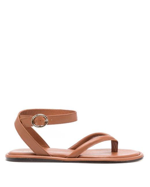Seneca leather sandals Alohas de color Brown