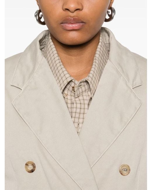 Palm Angels Natural Double-breasted Blazer