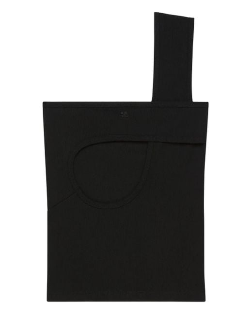 Top A Coste Con Dettaglio Cut-Out di Courreges in Black da Uomo