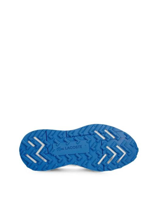 Lacoste White Elite Active Evo Logo-Patch Panelled Sneakers