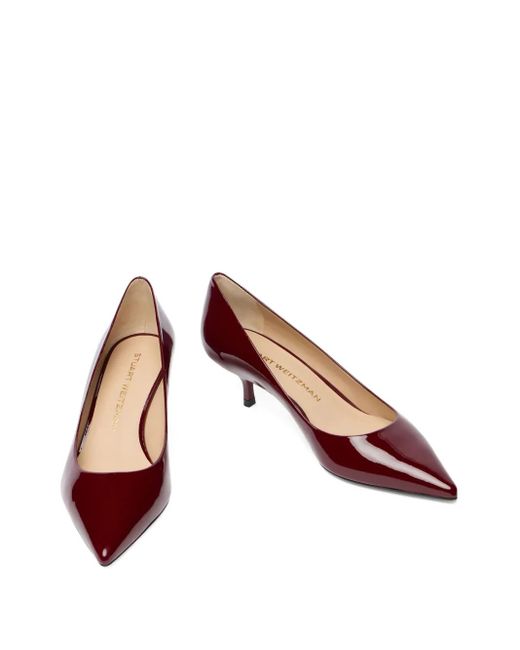 Stuart Weitzman Red 50Mm Stuart Power Pumps