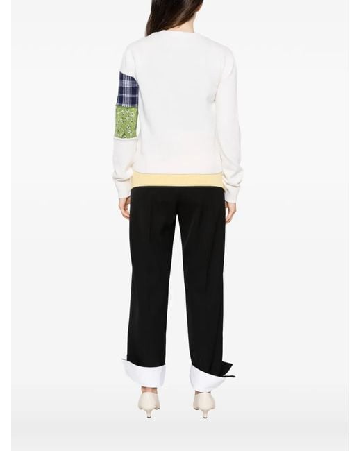 Loewe White X Cosima Von Bonin Patchwork Sweater