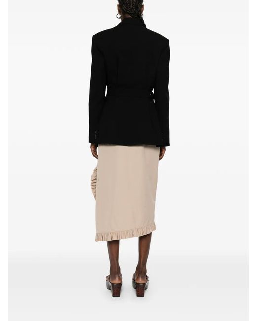 Loewe Black Buckled Wool Blazer