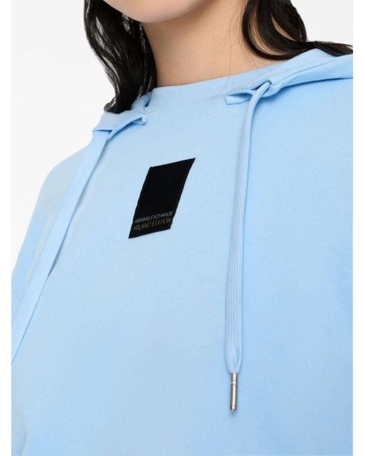 Sudadera con capucha y logo Armani Exchange de color Blue