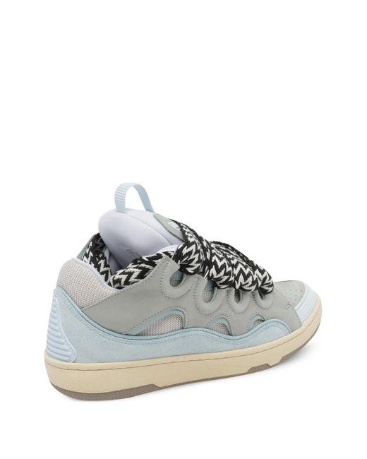 Lanvin White Curb Sneakers