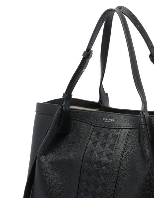 Serapian ウーブン ショルダーバッグ Black